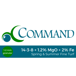 Command Spring & Summer Fine Turf Fertiliser 14-3-8 + 1.2% MgO + 2% Fe