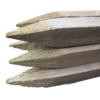 Treated softwood tree shelter stakes, pointed, in square and round profiles
