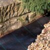 Black polypropylene ground cover fabric