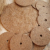 Coir mulch disc fitted around the base of a young tree