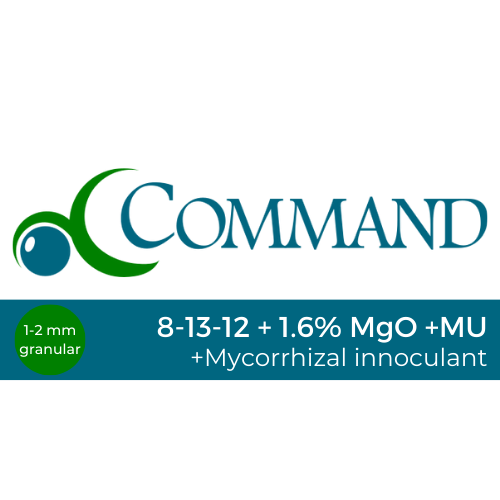 20kg bag of Command Pre-Seeding Fertiliser 8-13-12 with mycorrhizal inoculant