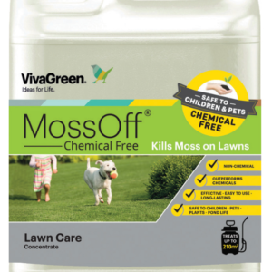 MossOff Lawn Care 5 litre non-biocide moss killer bottle for lawns