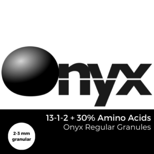 20kg bag of Onyx Regular Granular Fertiliser, 2-3mm organic bio-stimulant granules