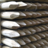 Pressure-treated tree stakes and cross bars for staking larger tree plantings