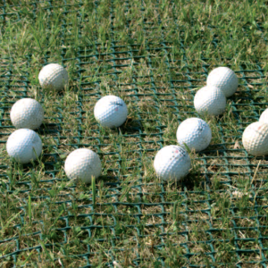 TR-Flex turf reinforcement mesh roll laid out on grass