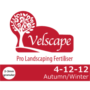 20kg bag of Velscape Autumn/Winter Fertiliser 4-12-12 granular turf feed