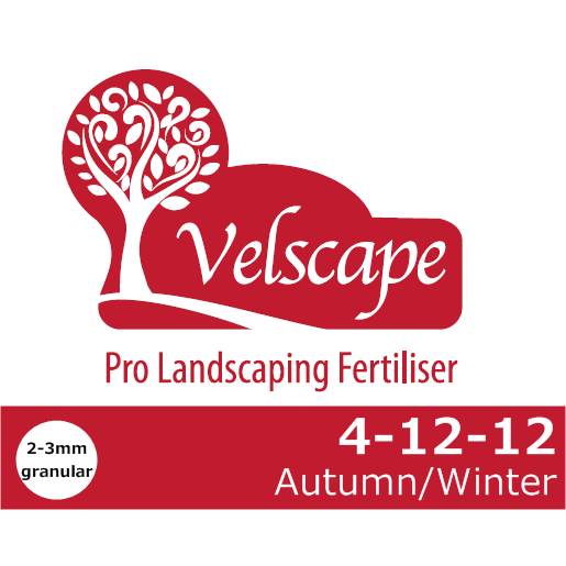 20kg bag of Velscape Autumn/Winter Fertiliser 4-12-12 granular turf feed
