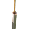 Muted brown biodegradable Vigilis Bio Hedge Wrap wrapped around a cane against a white background