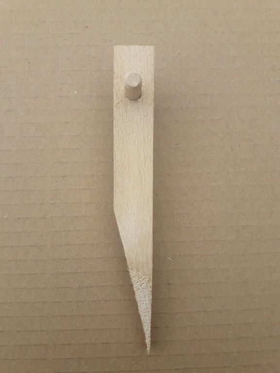 150mm wooden T-peg for pinning down erosion control matting