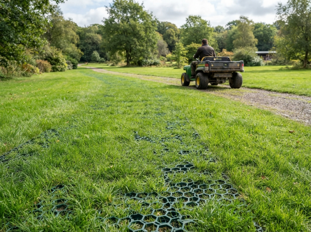 Photograph representing the Ground Reinforcement and Grass Protection range