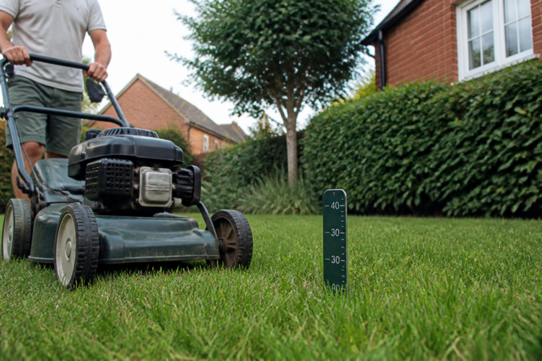 Raise the mowing height in summer: how extra leaf keeps the crown cool and the soil moist