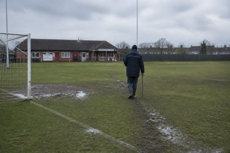 Waterlogged pitches in December: what to do at the surface and when to postpone