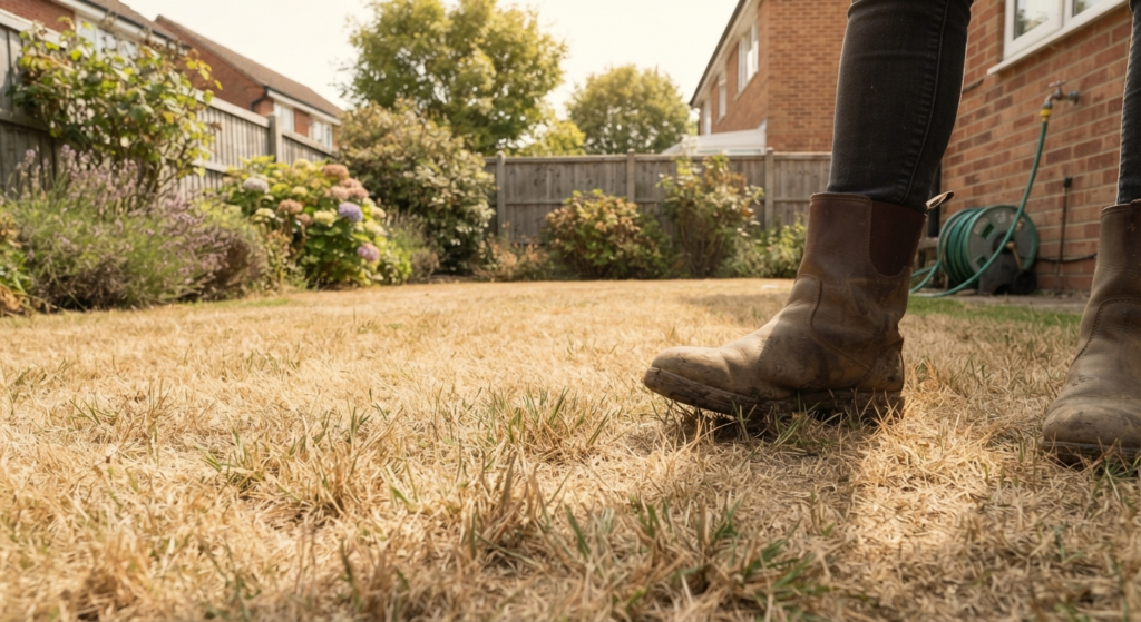 A brown lawn is not a dead lawn: drought dormancy and crown recovery