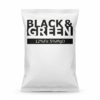 A white standing pouch with "BLACK & GREEN" text and "12% Fe 5% MgO" on a white background.