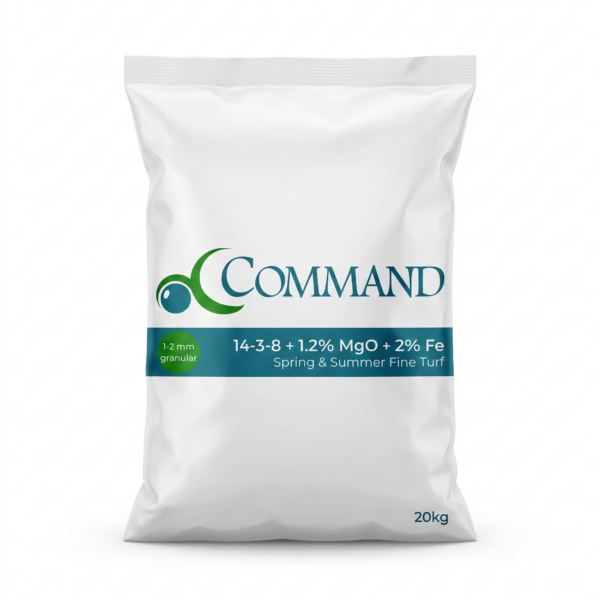 Command Spring & Summer Fine Turf Fertiliser 14-3-8 + 1.2%MgO + 2%Fe